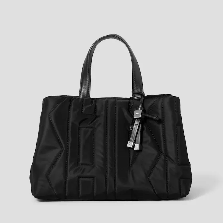 Nylon Logo Quilting Tote Bag