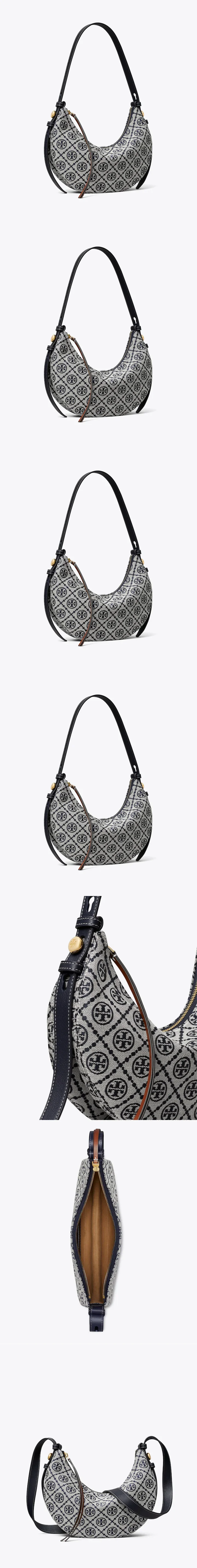 Romy T Monogram Half Moon Bag 상세 1