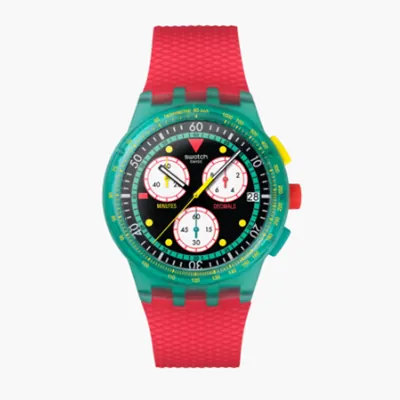 SWATCH NEON EMERALD CHRONO