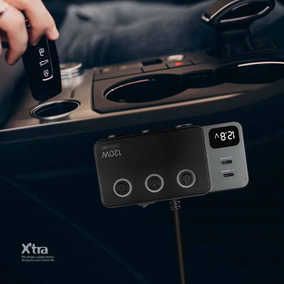 120W 스위치 차량용 8in1 멀티 충전기 MX490